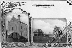 synagoga na dobové pohlednici