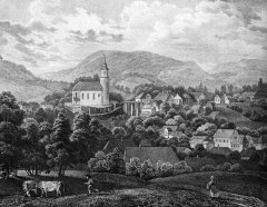 veduta s kostelem