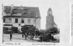 kostel na dobové pohlednici