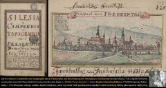 historická kresba kaple (zcela vlevo)