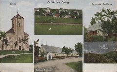 historické foto kaple (dole uprostřed)