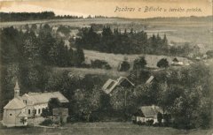 historické foto kaple (vlevo dole)