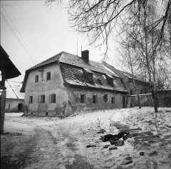 historické foto areálu fary