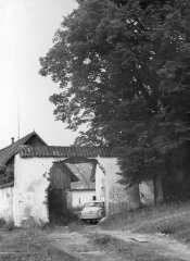 historické foto areálu fary