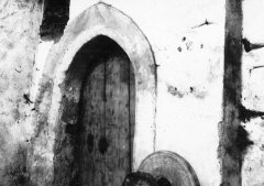 historické foto kaple - portál