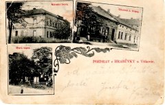 historické foto kaple (vlevo dole)