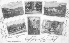 historické foto kaple (na prostředním snímku nahoře)