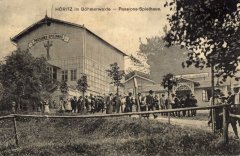 dobová pohlednice s námětem pašijového divadla