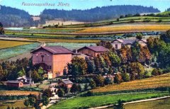 dobová pohlednice pašijového divadla