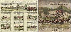 kolorovaný mědiryt, autor F. B. Werner (tabule IV. z roku 1738), Javorník vlevo dole; kostel je označen číslicí 2