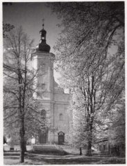 historické foto vikářství (vpravo dole v rohu)