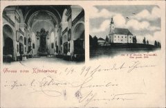 historické foto vikářství (vlevo od kostela)