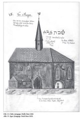 kresba synagogy