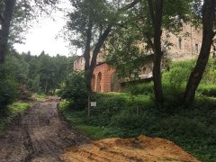 obnova nosných sloupů terasy