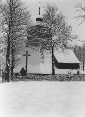 historické foto původního kostela