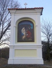 pohled zepředu - obraz "Narození Páně" od Lubomíra Peška