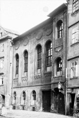 historické foto synagogy - detail