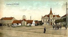 dobová pohlednice města s kaplí