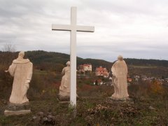 opravené sousoší Kalvárie - pohled zezadu