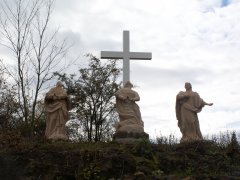 opravené sousoší Kalvárie - pohled zepředu