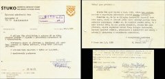 historická korespondence z let odstraňování náhrobků