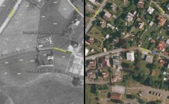 montáž leteckých snímků – srovnání