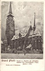 kresba kostela od arch. B.Hochmana