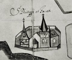 kresba kostela