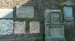desky na hřbitově (detail)