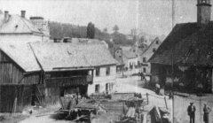 historické foto kaple (vpravo)