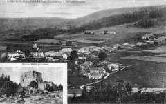 kaple na dobové pohlednici (mezi dvěma domy nejvíce v popředí)