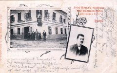 dům postavený na místě synagogy (hostinec Josefa Klímy)