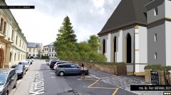 vizualizace kostela v ulici Křížkovského