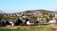 Bruntál, v pozadí Uhlířský vrch
