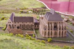 rekonstrukce klášterního areálu ve 14. století od Vladimíra Ryšlinka