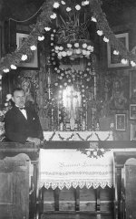 historické foto interiéru kaple