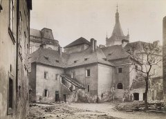 historické foto zadního traktu kaple