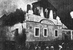 požár synagogy