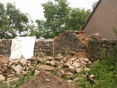 oprava márnice - pohled zepředu