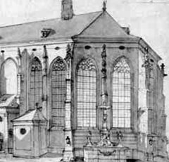 kaple na kresbě Franze Richtera