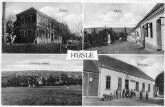 historické foto původní kaple (vpravo nahoře)