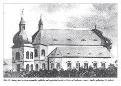 kresba zvonice (vlevo)