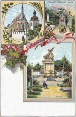 historické foto zvonice (vlevo nahoře)