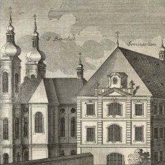 kresba kostela - F. B. Werner (vlevo) - detail