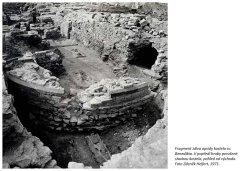 apsida kostela odhalená při archeologickém průzkumu