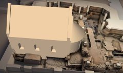 model archeologického průzkumu z let 1926 - 1927