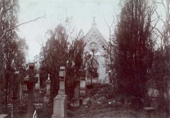 historické foto hřbitova