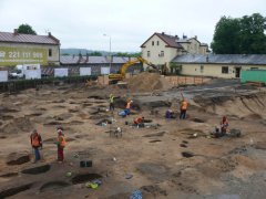 archeologický průzkum bývalého hřbitova