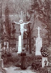 historické foto hřbitova