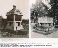 pomník věnovaný carem Alexandrem I. ruským vojínům padlým v bitvách u Drážďan a Chlumce 1813